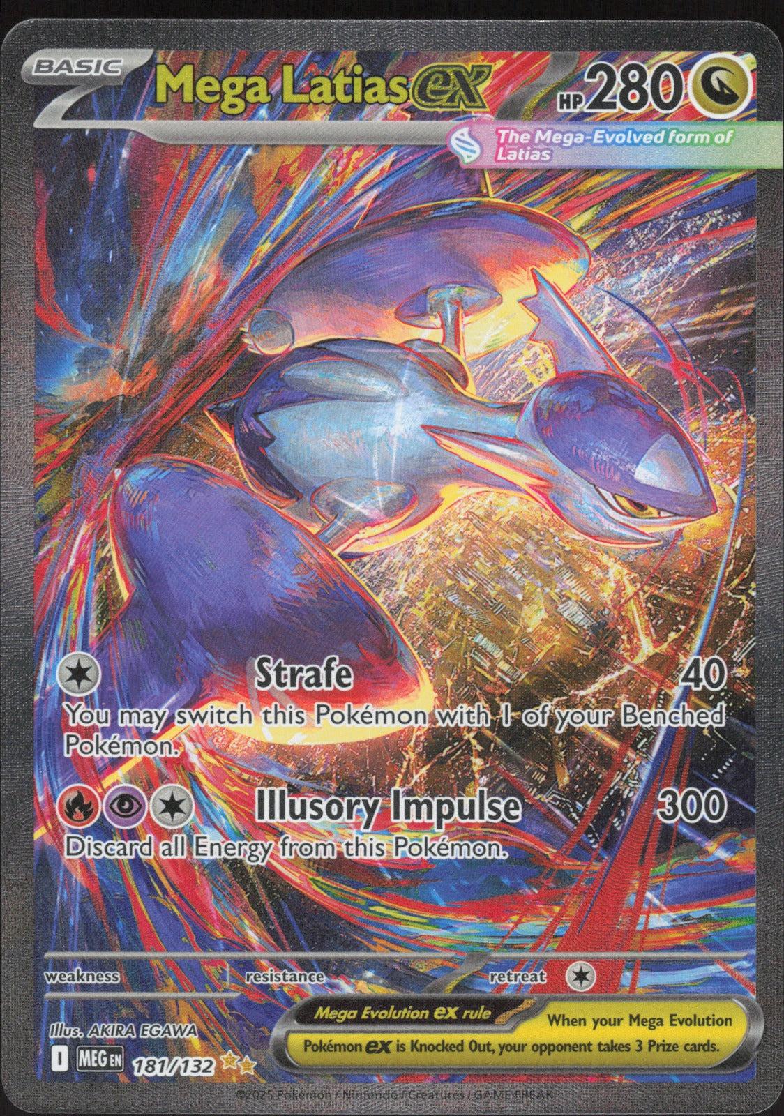 Mega Latias ex Holo Special Illustration Rare ME01: Mega Evolution 181/132 NM