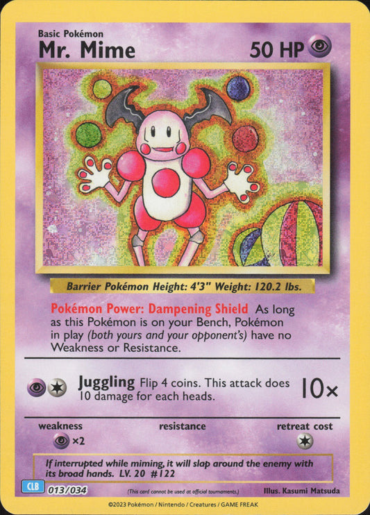 Mr. Mime Holo Classic Collection Trading Card Game Classic 013/034 NM