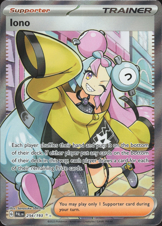 Iono Holo Ultra Rare SV02: Paldea Evolved 254/193 NM