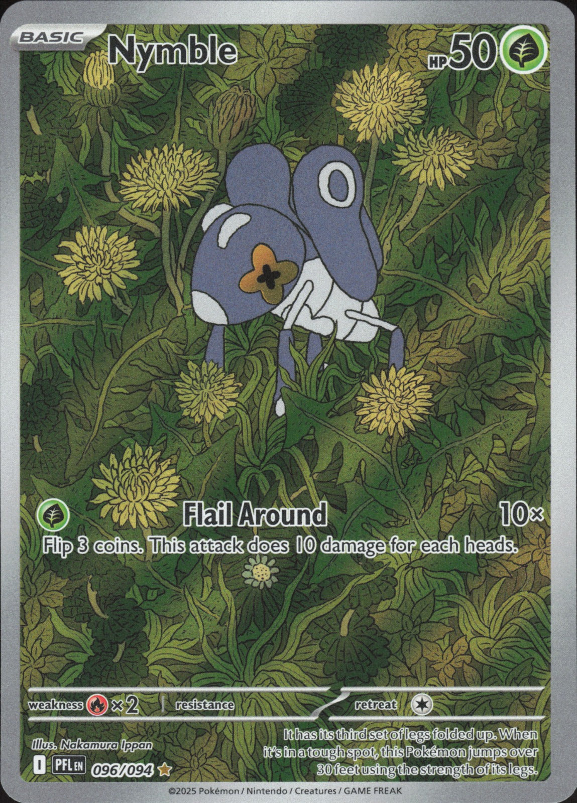 Nymble Holo Illustration Rare ME02: Phantasmal Flames 096/094 NM