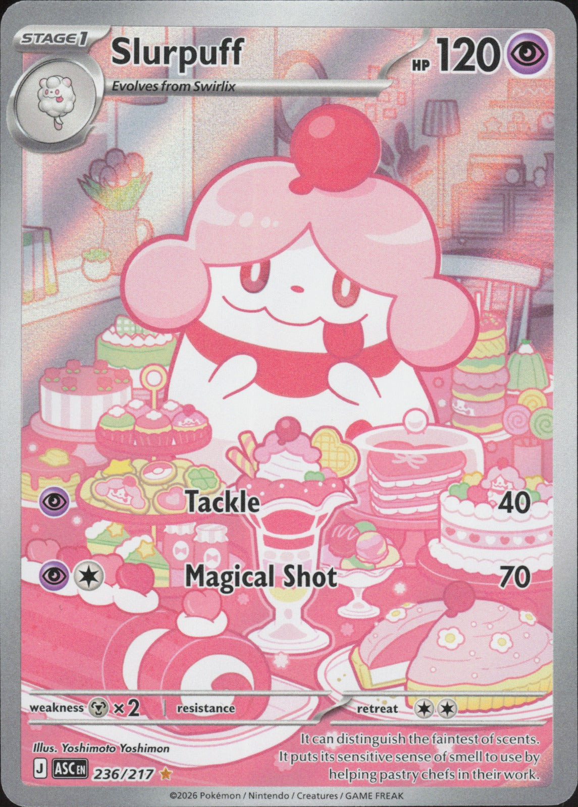 Slurpuff Holo Illustration Rare ME: Ascended Heroes 236/217 NM