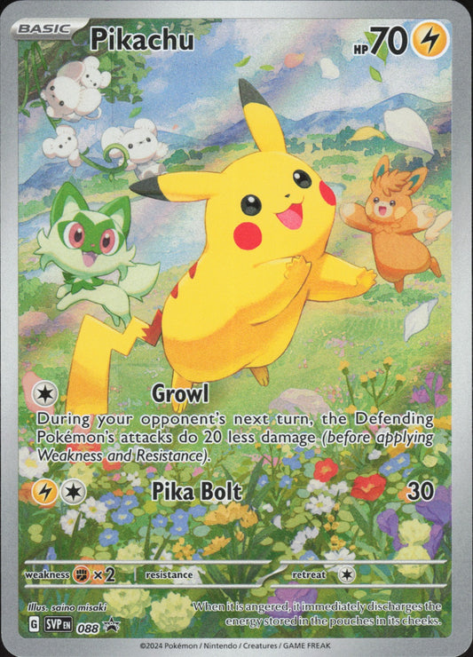 Pikachu Holo Promo SV: Scarlet & Violet Promo Cards 088 NM