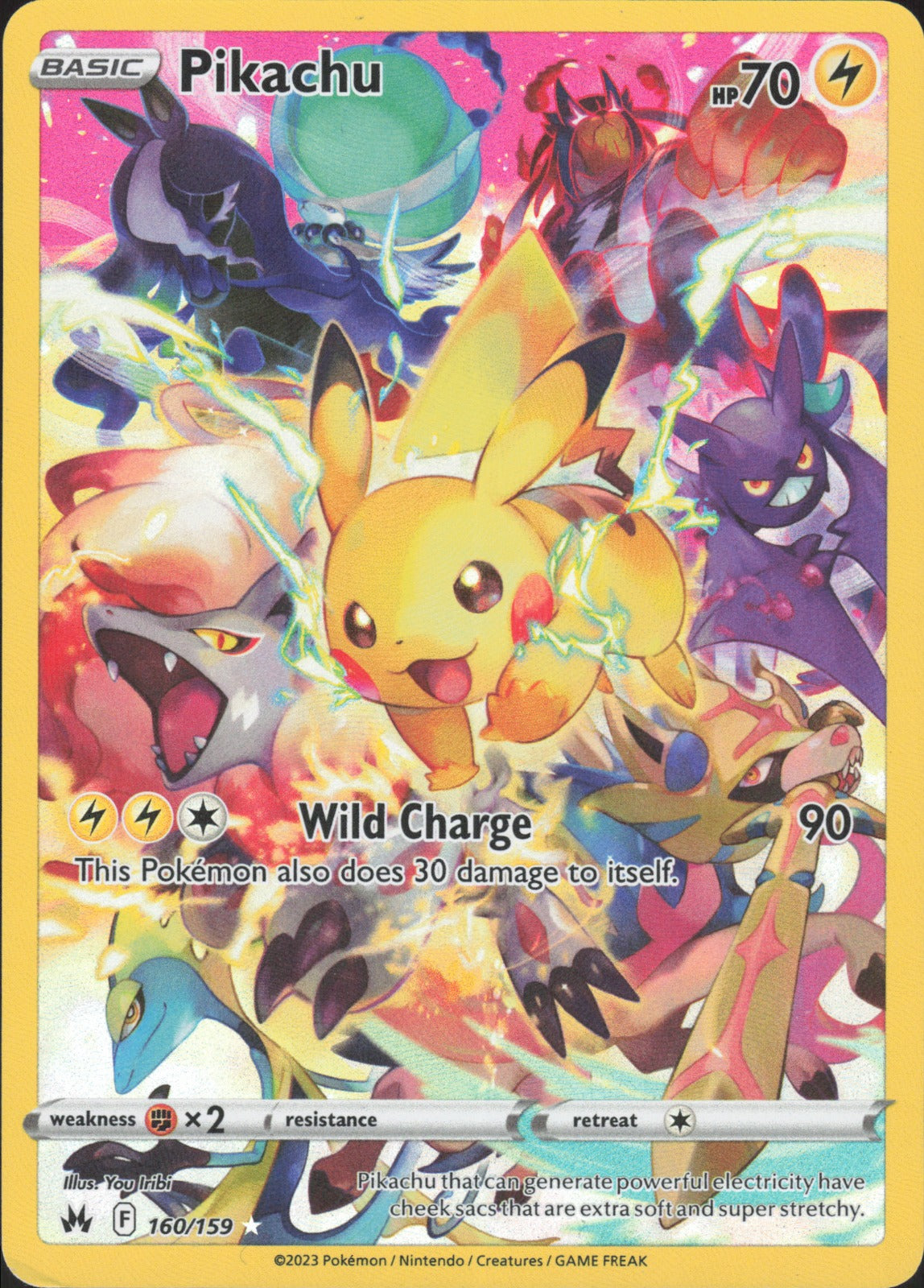 Pikachu (Secret) Holo Secret Rare SWSH: Crown Zenith 160/159 NM
