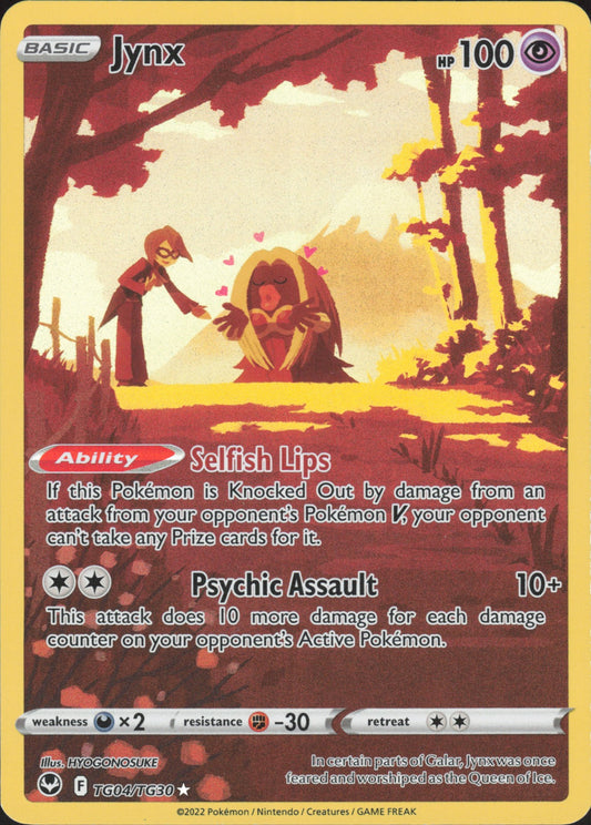 Jynx Holo Ultra Rare SWSH12: Silver Tempest Trainer Gallery TG04/TG30 NM