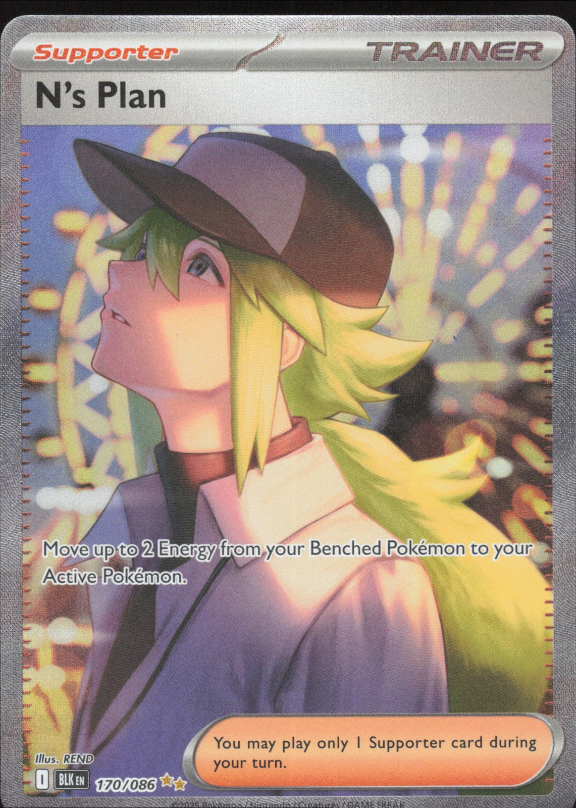 N's Plan Holo Special Illustration Rare SV: Black Bolt 170/086 NM