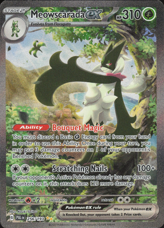 Meowscarada ex Holo Special Illustration Rare SV02: Paldea Evolved 256/193 NM