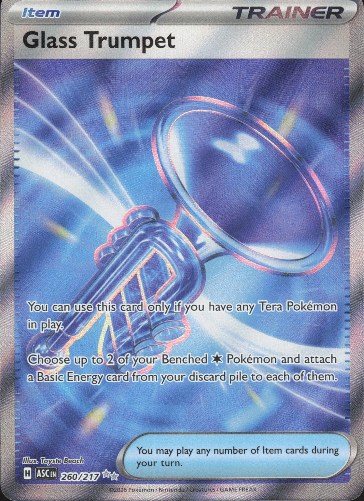Glass Trumpet Holo Ultra Rare ME: Ascended Heroes 260/217 NM