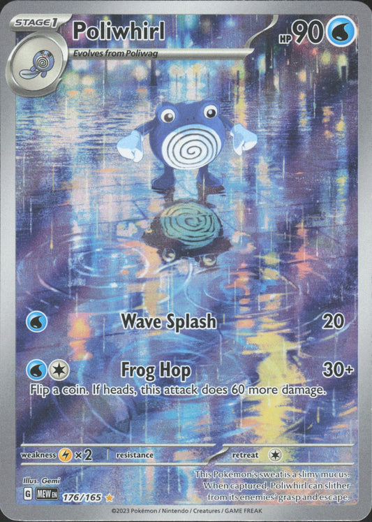 Poliwhirl Holo Illustration Rare SV: Scarlet & Violet 151 176/165 NM