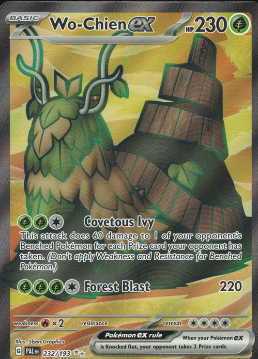 Wo-Chien ex Holo Ultra Rare SV02: Paldea Evolved 232/193 NM