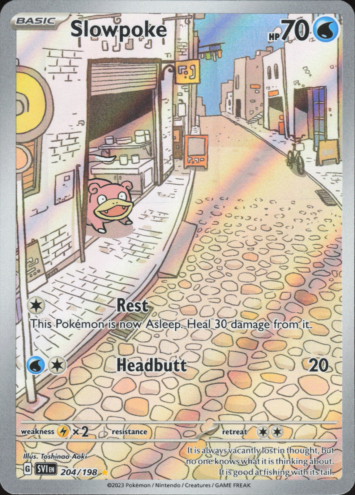 Slowpoke Holo Illustration Rare SV01: Scarlet & Violet Base Set 204/198 NM
