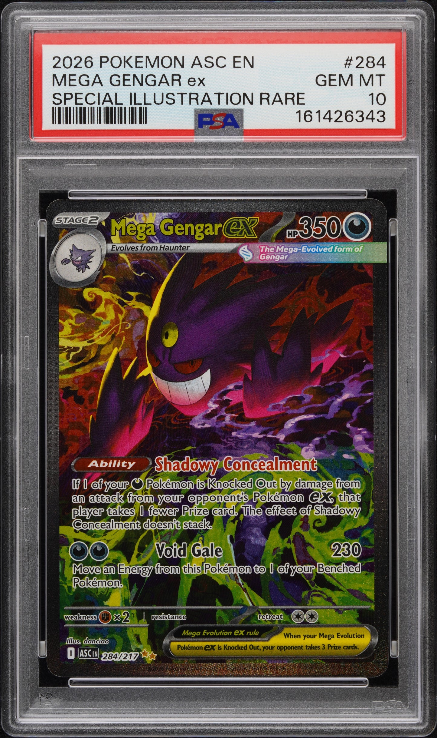 PSA 10 Mega Gengar EX