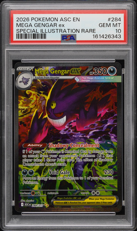 PSA 10 Mega Gengar EX