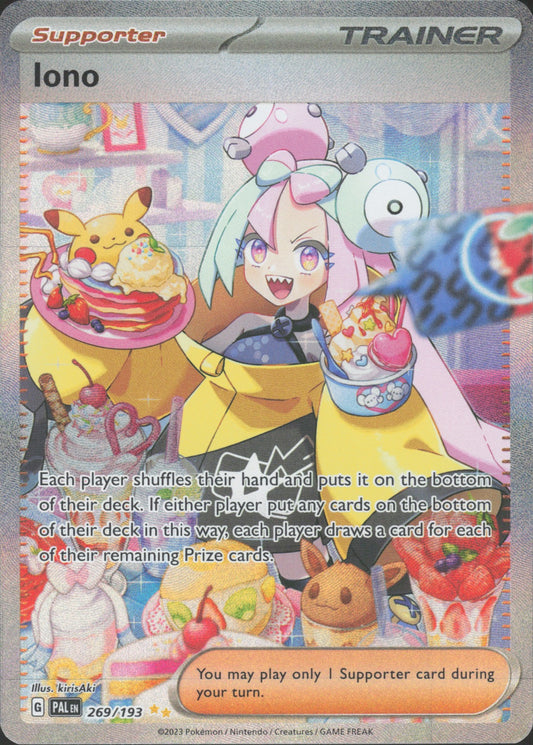 Iono Holo Special Illustration Rare SV02: Paldea Evolved 269/193 NM