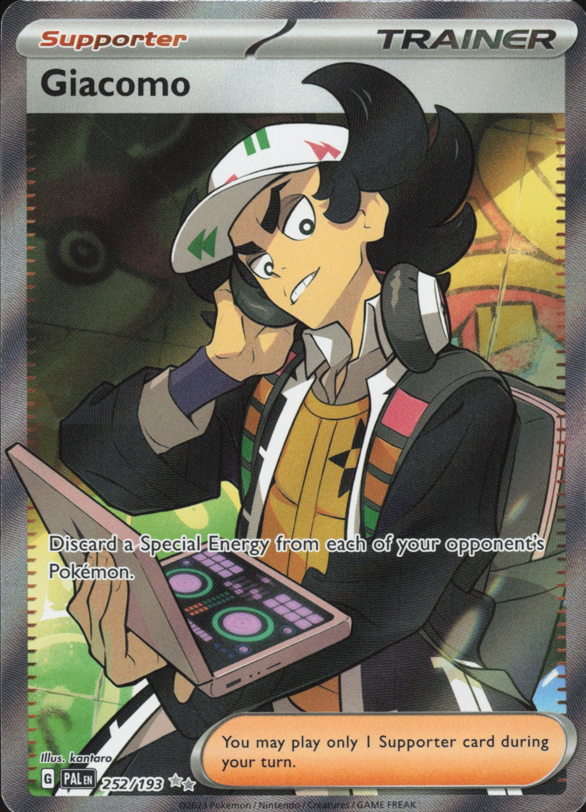 Giacomo Holo Ultra Rare SV02: Paldea Evolved 252/193 NM