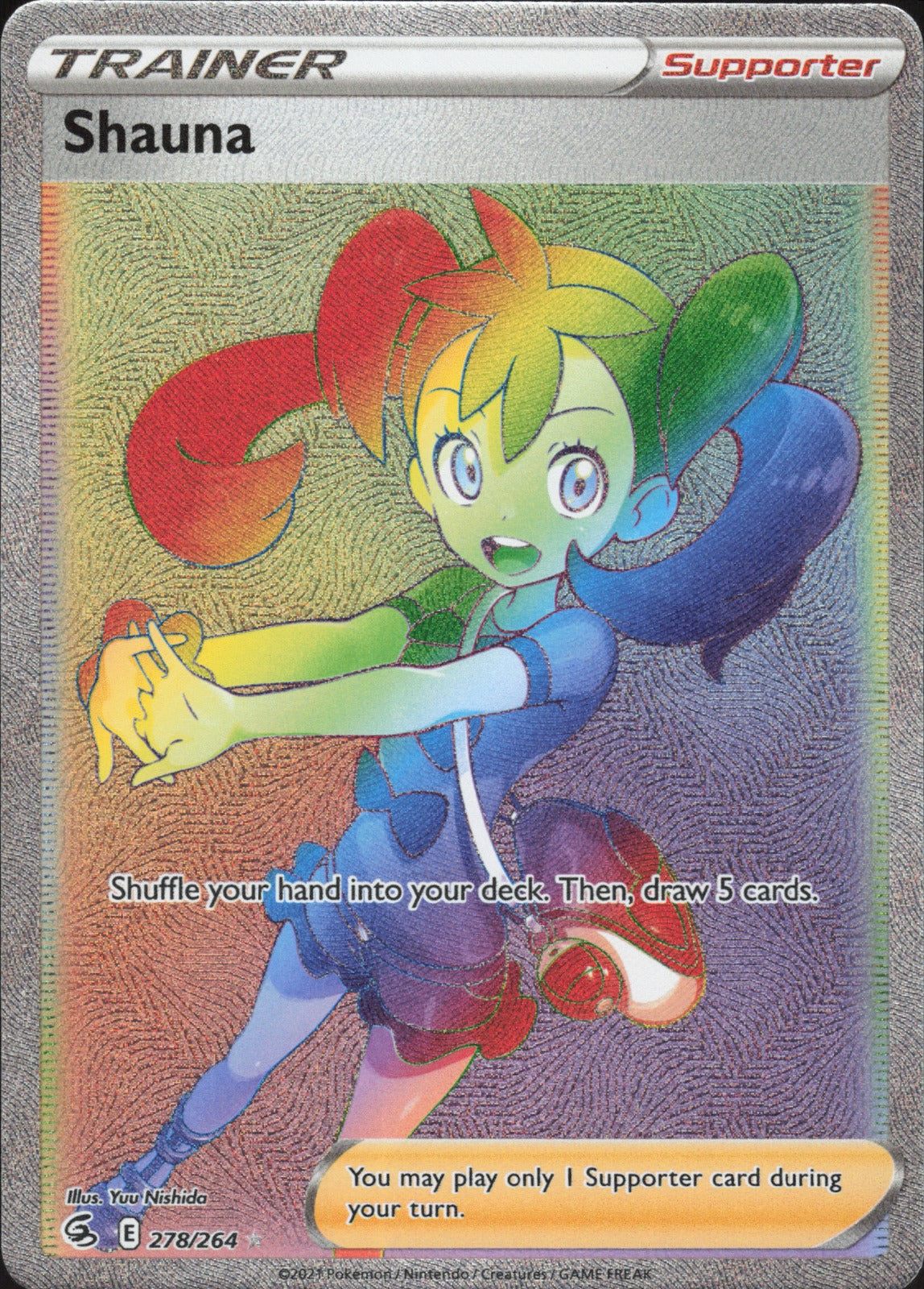 Shauna (Secret) Holo Secret Rare SWSH08: Fusion Strike 278/264 NM