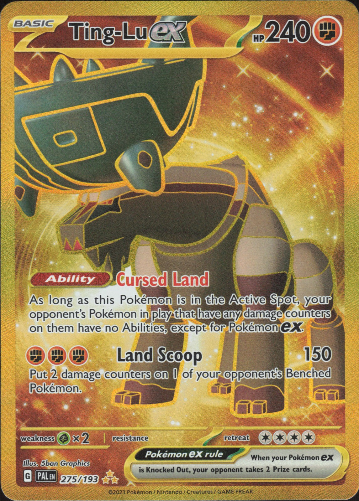 Ting-Lu ex Holo Hyper Rare SV02: Paldea Evolved 275/193 NM