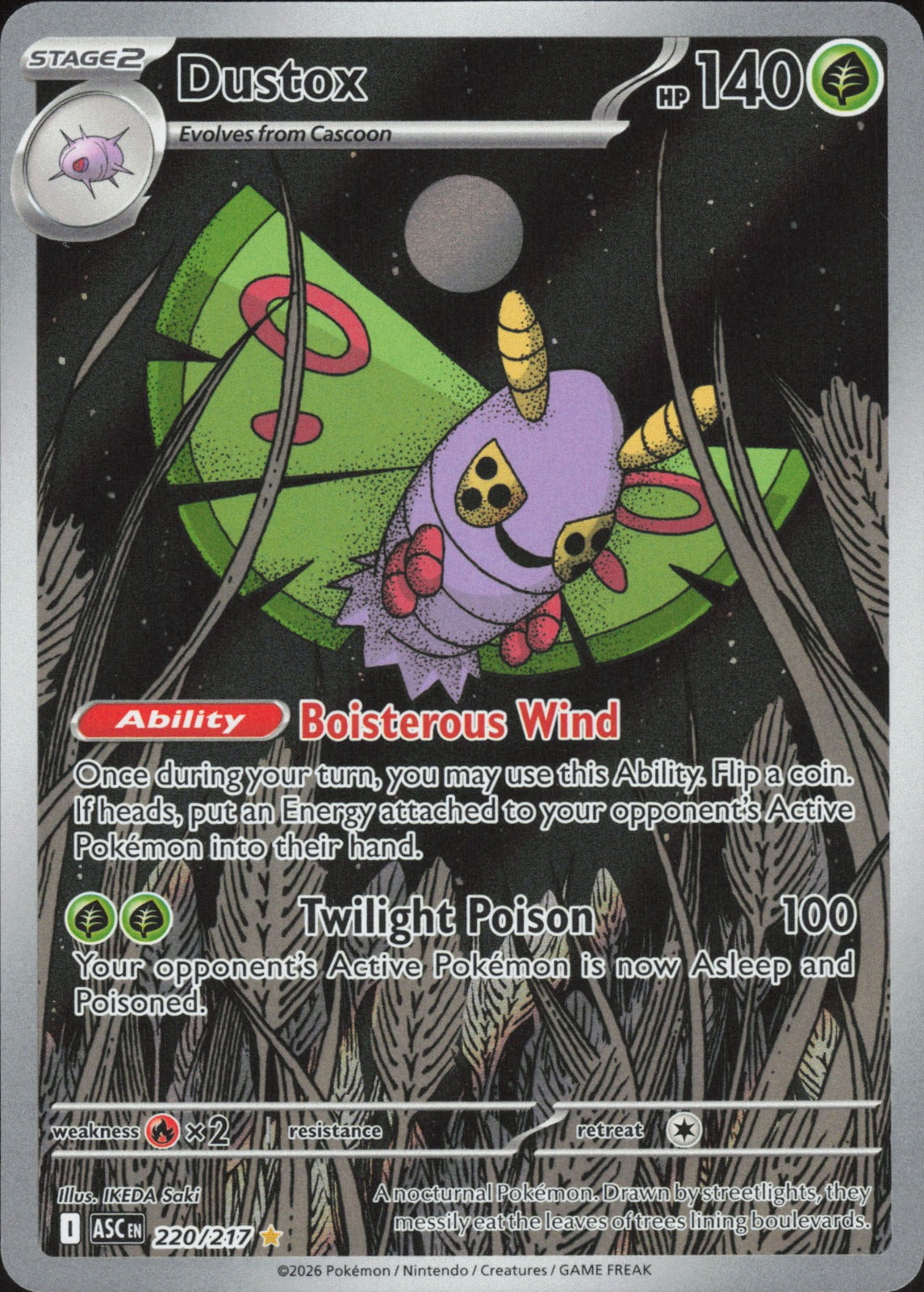 Dustox Holo Illustration Rare ME: Ascended Heroes 220/217 NM