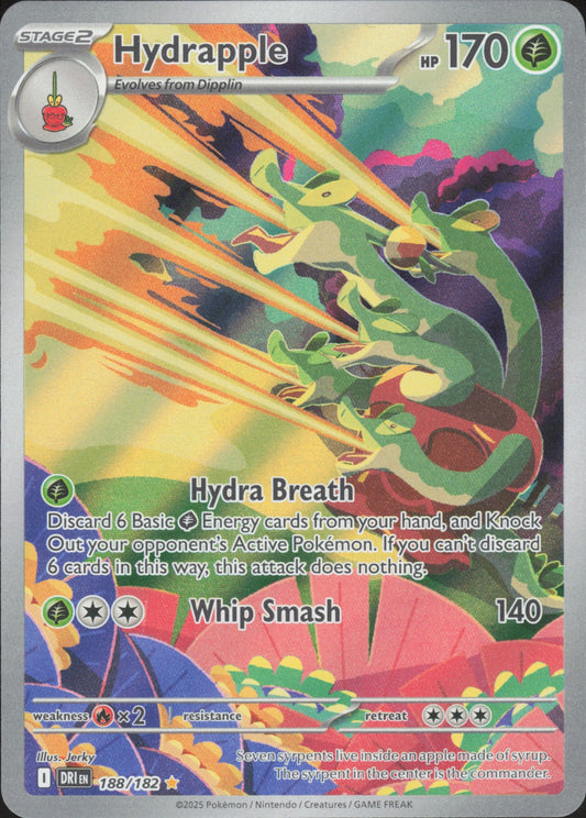 Hydrapple Holo Illustration Rare SV10: Destined Rivals 188/182 NM