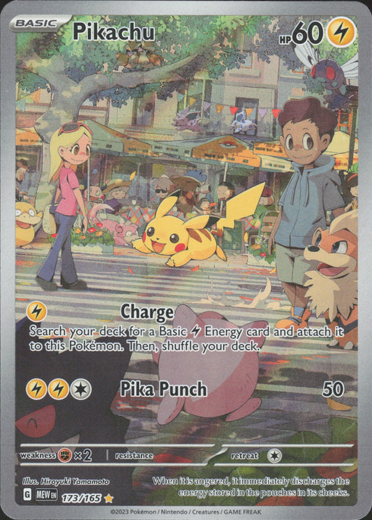 Pikachu Holo Illustration Rare SV: Scarlet & Violet 151 173/165 NM