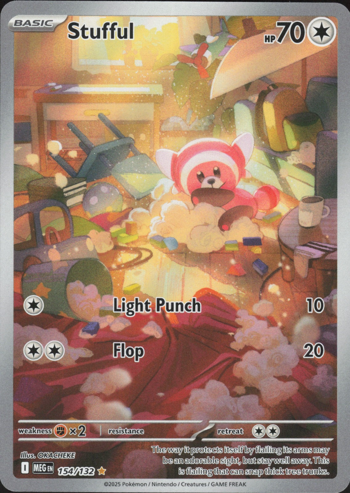 Stufful Holo Illustration Rare ME01: Mega Evolution 154/132 NM